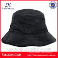 high quality corduroy cap custom men or ladies black blank corduroy bucket hat